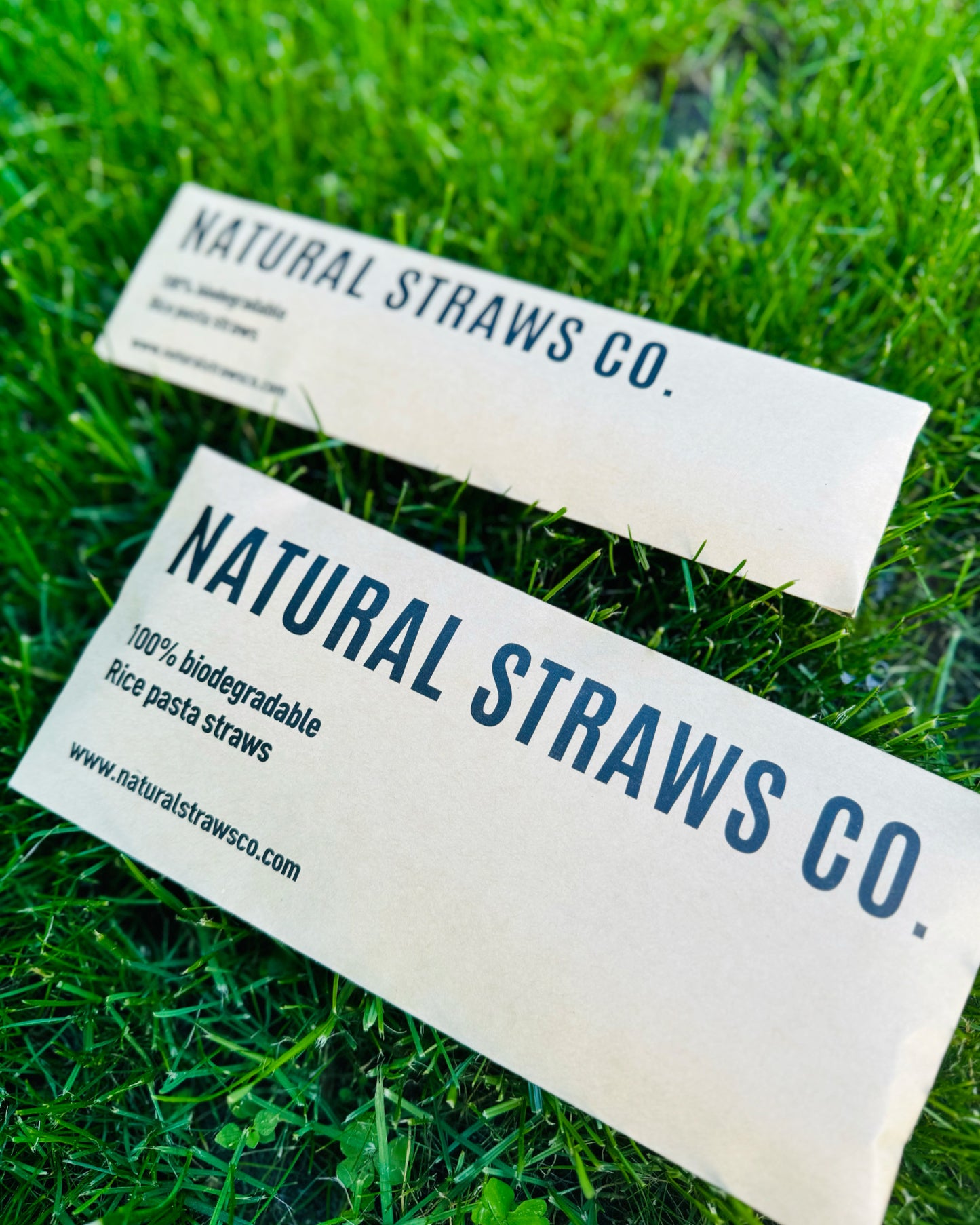 Natural Rice Pasta Straws SMOOTHIE Yellow (5 Pack) 12mm x 200mm